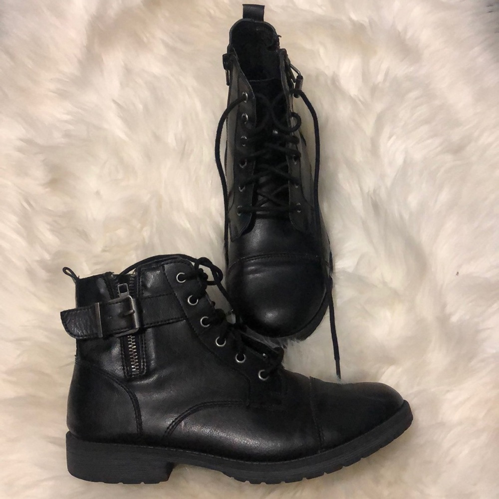 Black Combat boots